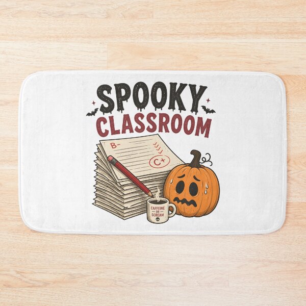 Item preview, Spooky Classroom Desk Stacks Autumn Teacher designed and sold by OliviaHayesArt.