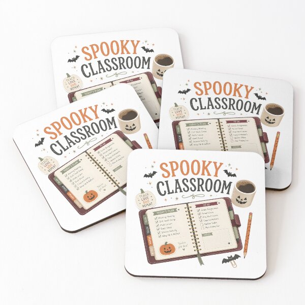 Item preview, Spooky Classroom Notebook Teacher Planner Fall designed and sold by OliviaHayesArt.