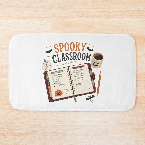 Item preview, Spooky Classroom Notebook Teacher Planner Fall designed and sold by OliviaHayesArt.