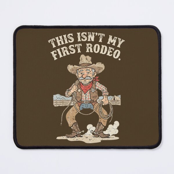 Item preview, This Isn't My First Rodeo Funny Old Cowboy Vintage Graphic designed and sold by FrozenFits.