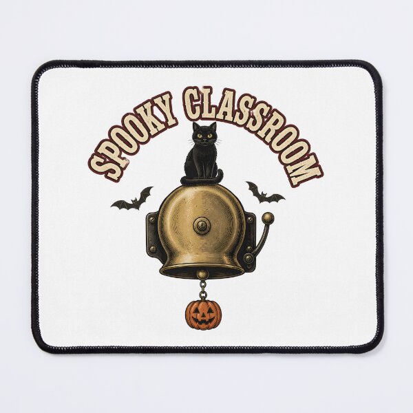 Item preview, Spooky Classroom Bell Vintage School Bell Teacher designed and sold by OliviaHayesArt.