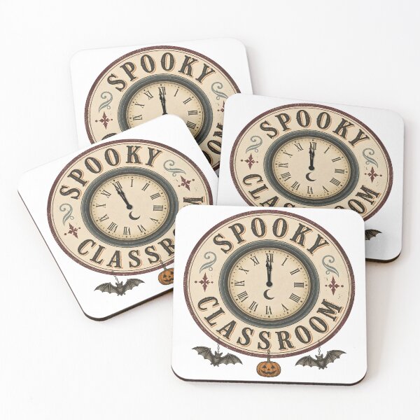 Item preview, Spooky Classroom Clock Vintage School Time Teacher designed and sold by OliviaHayesArt.