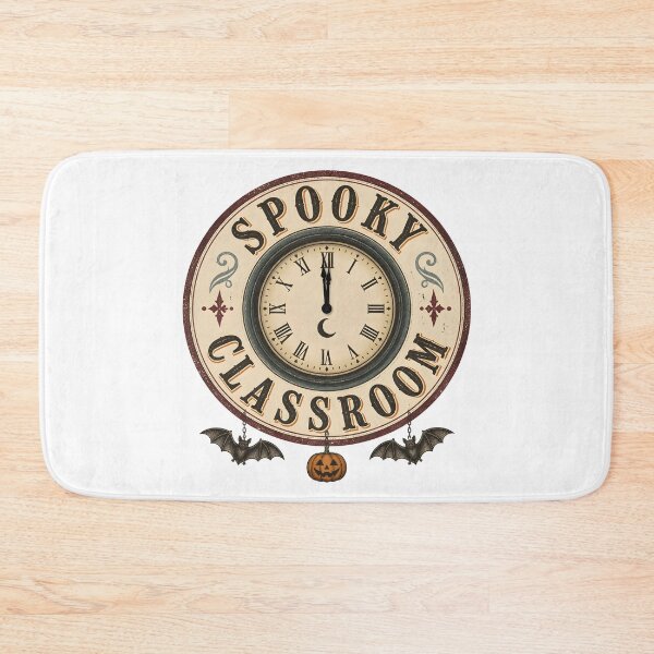Item preview, Spooky Classroom Clock Vintage School Time Teacher designed and sold by OliviaHayesArt.