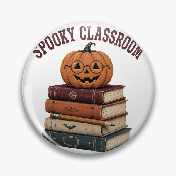 Item preview, Spooky Classroom Books Stacks Autumn Teacher designed and sold by OliviaHayesArt.