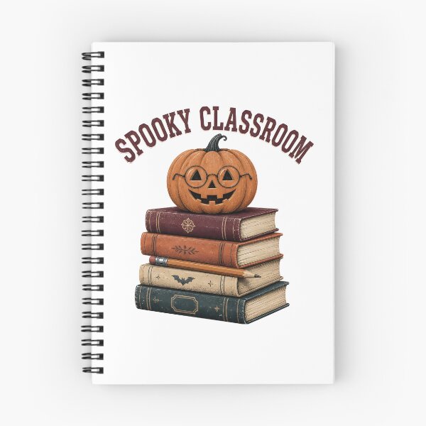 Item preview, Spooky Classroom Books Stacks Autumn Teacher designed and sold by OliviaHayesArt.