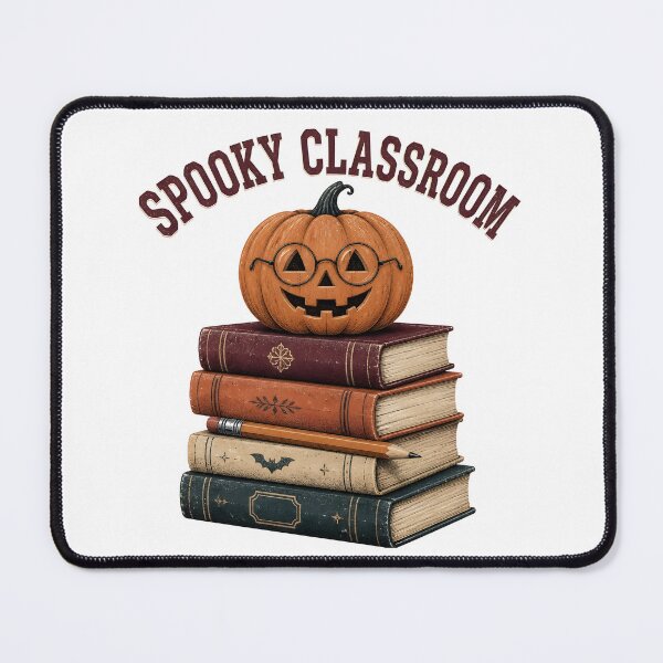 Item preview, Spooky Classroom Books Stacks Autumn Teacher designed and sold by OliviaHayesArt.