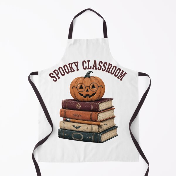 Item preview, Spooky Classroom Books Stacks Autumn Teacher designed and sold by OliviaHayesArt.