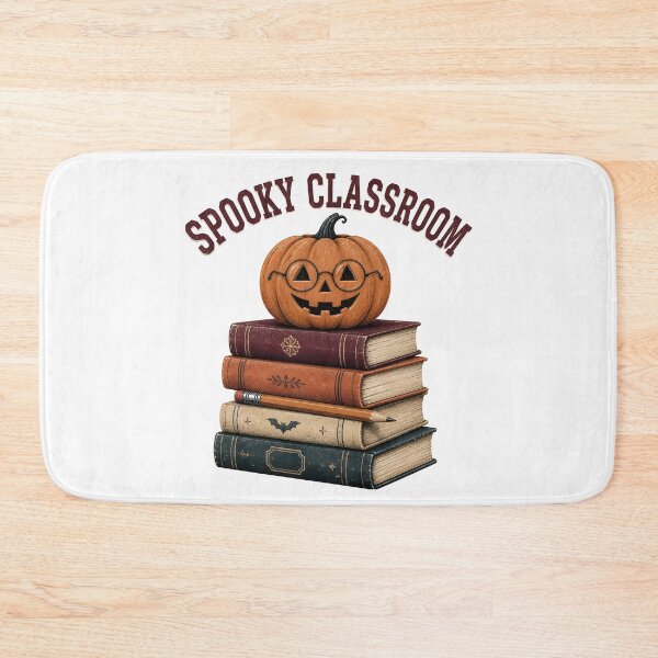 Item preview, Spooky Classroom Books Stacks Autumn Teacher designed and sold by OliviaHayesArt.