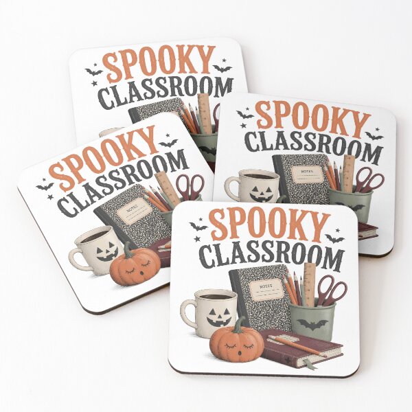Item preview, Spooky Classroom Supplies Teacher Desk Halloween designed and sold by OliviaHayesArt.