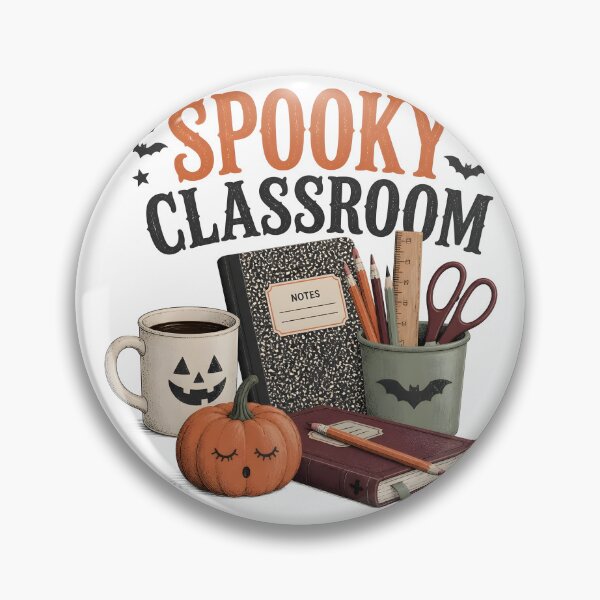 Item preview, Spooky Classroom Supplies Teacher Desk Halloween designed and sold by OliviaHayesArt.