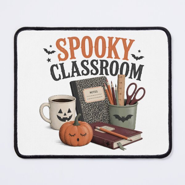 Item preview, Spooky Classroom Supplies Teacher Desk Halloween designed and sold by OliviaHayesArt.