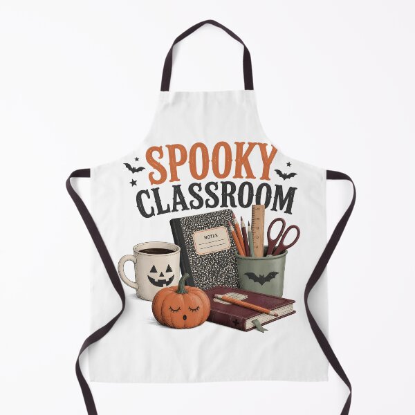 Item preview, Spooky Classroom Supplies Teacher Desk Halloween designed and sold by OliviaHayesArt.