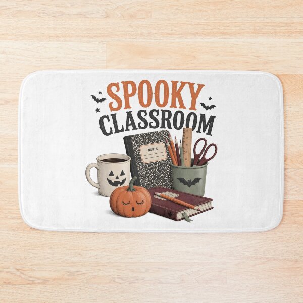 Item preview, Spooky Classroom Supplies Teacher Desk Halloween designed and sold by OliviaHayesArt.