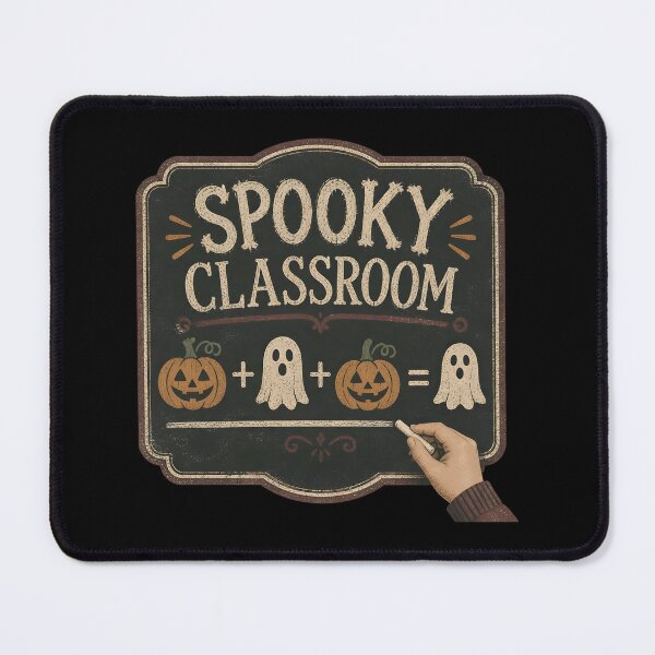 Item preview, Spooky Classroom Chalkboard Teacher Board Halloween designed and sold by OliviaHayesArt.