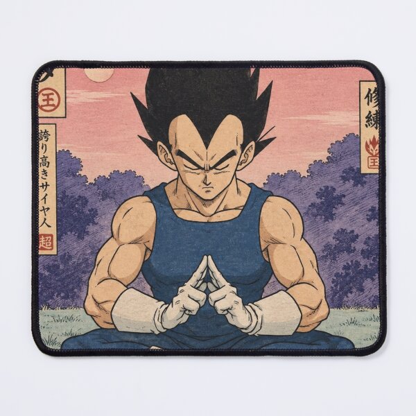 Item preview, Prince Vegeta Meditating on Yardrat DBZ Ukiyo-e  designed and sold by ShawnMorrisDesigns.