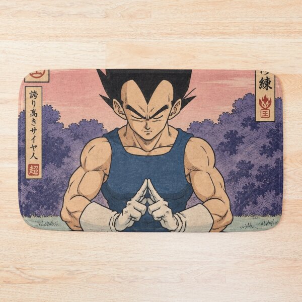 Item preview, Prince Vegeta Meditating on Yardrat DBZ Ukiyo-e (HIGH-QUALITY) designed and sold by ShawnMorrisDesigns.