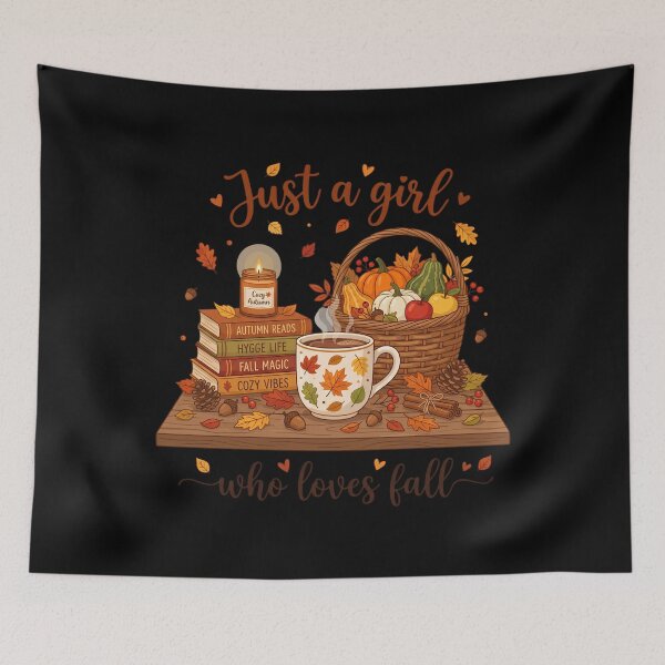 Item preview, Just a Girl Who Loves Fall Cozy Autumn Coffee designed and sold by w66aboo.