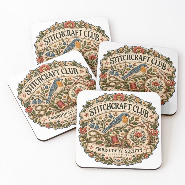 Item preview, Vintage Stitchcraft Club Embroidery designed and sold by MysticCanvasAi.