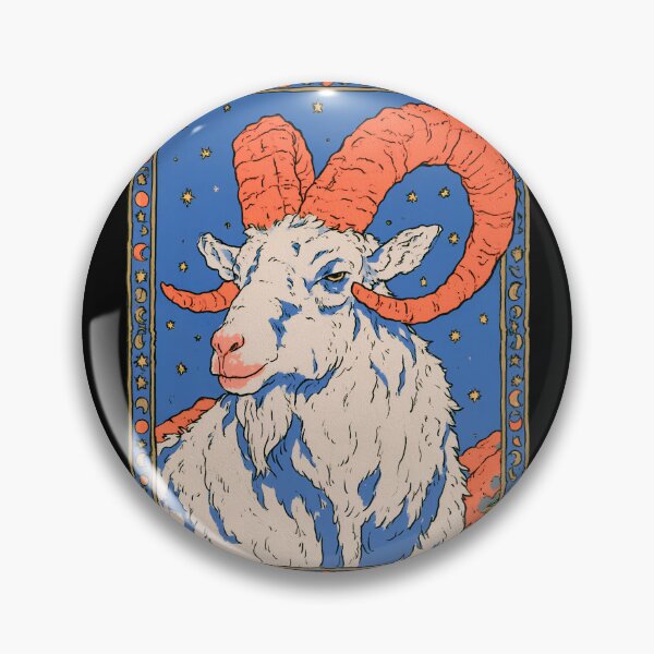Item preview, Vintage Capricorn Zodiac Sea Goat | Celestial Occult Astronomy Art designed and sold by kuwagatamushi.