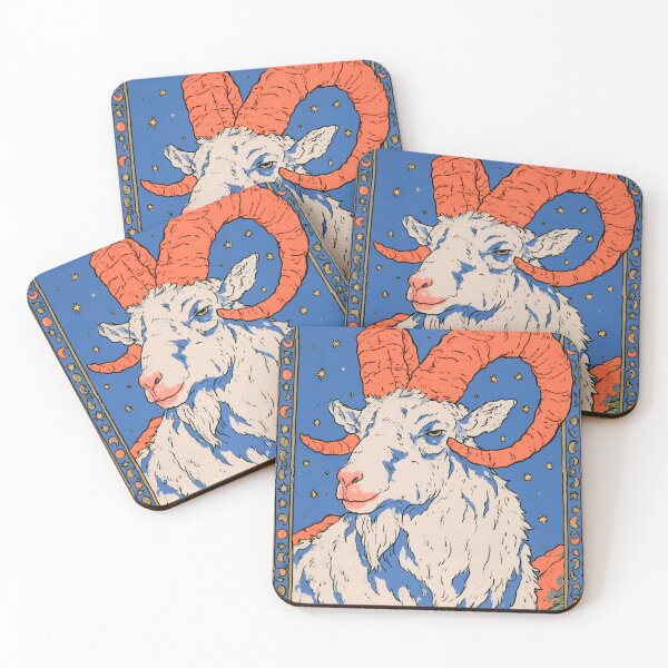 Item preview, Vintage Capricorn Zodiac Sea Goat | Celestial Occult Astronomy Art designed and sold by kuwagatamushi.