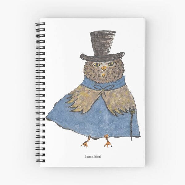 Item preview, Dapper Owl in Top Hat | Whimsical Watercolor Woodland Gentleman (Wall Art & Gifts) designed and sold by lumekind.