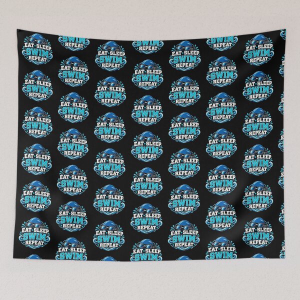 Item preview, EAT - SLEEP - SWIM - REPEAT designed and sold by Imprearte.