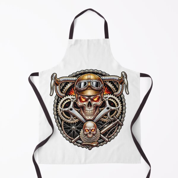 Item preview, Vintage Cycling Skull with Leather Helmet designed and sold by RICAMTP.