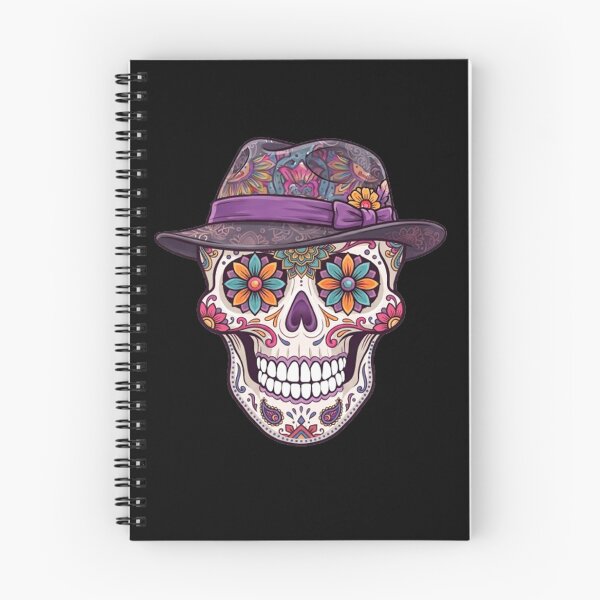 Item preview, Day of the Dead Skull with Fedora Hat designed and sold by BajioAmigos.