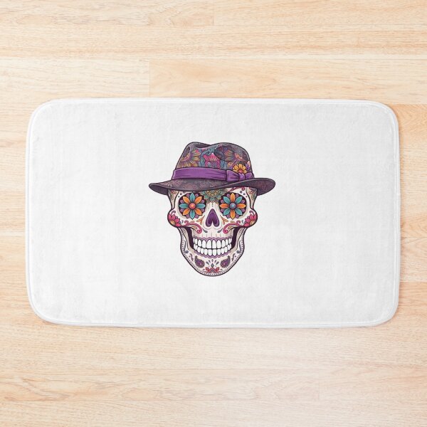 Item preview, Day of the Dead Skull with Fedora Hat designed and sold by BajioAmigos.