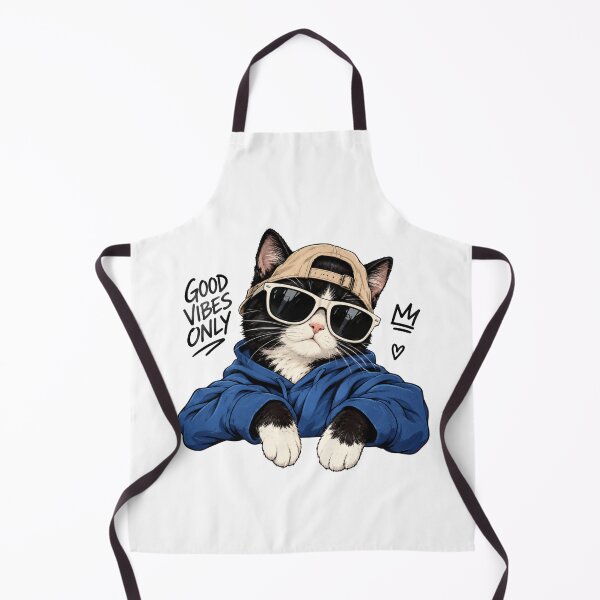 Item preview, Cool Cat Good Vibes Only Streetwear designed and sold by ThePrintArt.