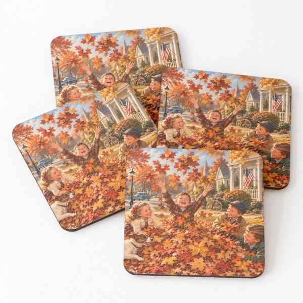 Item preview, Cozy Autumn Afternoon in Small Town America designed and sold by PuzzlingRooster.