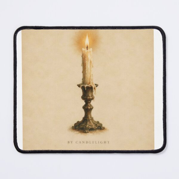 Item preview, By Candlelight Ink Illustration | Dark Academia Wall Art | Vintage Candle Print designed and sold by FixationStudio.