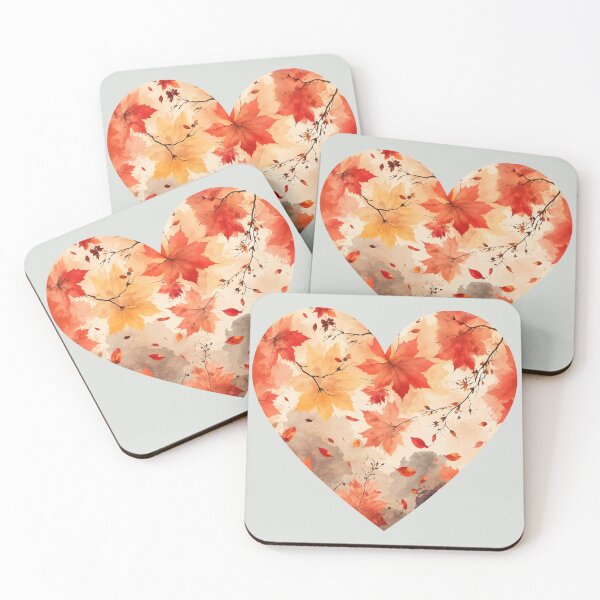 Item preview, Autumn leaves heart designed and sold by 247DesignStudio.