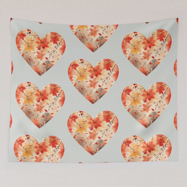 Item preview, Autumn leaves heart designed and sold by 247DesignStudio.