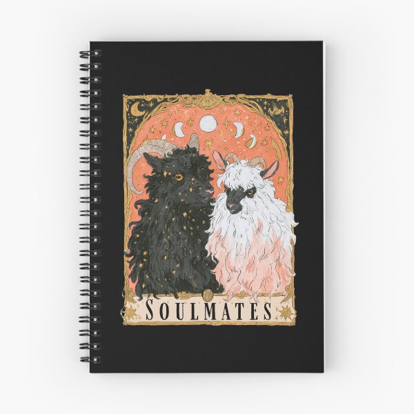 Item preview, Soulmates Vintage Goats Tarot Card | Dark Academia Occult Astrology Art designed and sold by kuwagatamushi.