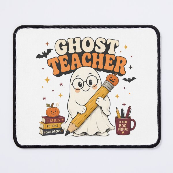 Item preview, Ghost Teacher Pencil Cute Spooky School Educator designed and sold by OliviaHayesArt.