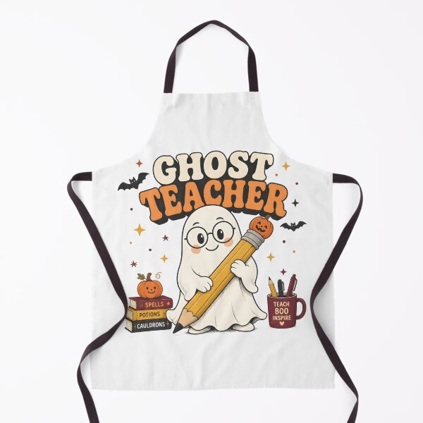 Item preview, Ghost Teacher Pencil Cute Spooky School Educator designed and sold by OliviaHayesArt.
