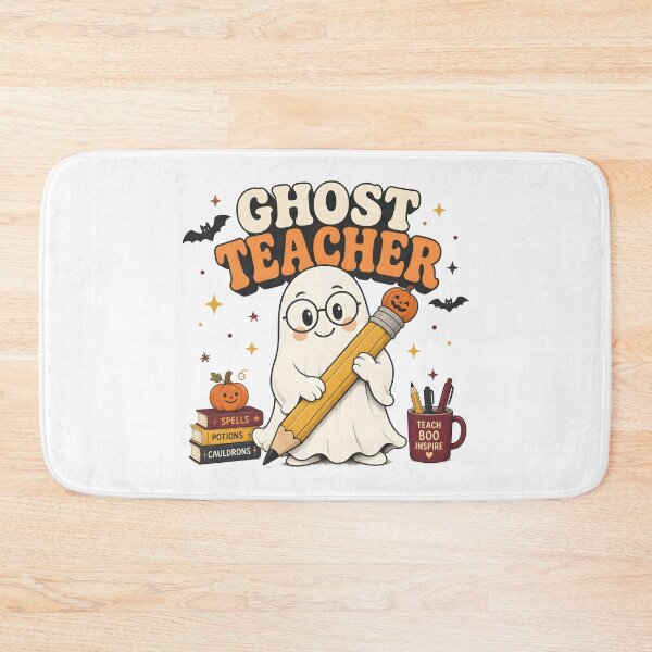 Item preview, Ghost Teacher Pencil Cute Spooky School Educator designed and sold by OliviaHayesArt.