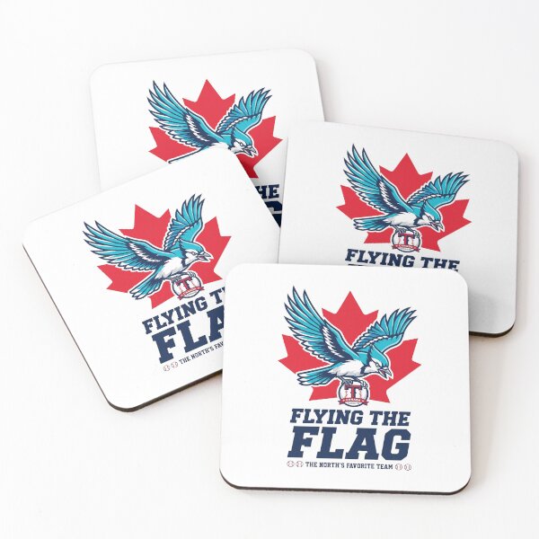 Item preview, Flying Bluejay Baseball Flag designed and sold by Tiffany Roy.