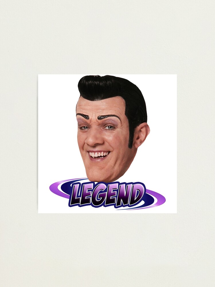 Robbie Rotten Legend R I P Photographic Print By Hypetype Redbubble - robbie rotten roblox