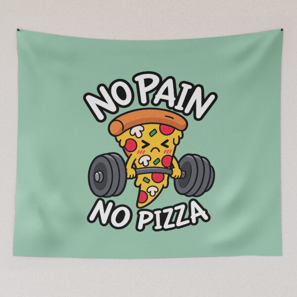 Item preview, No Pain No Pizza designed and sold by wingoo22.