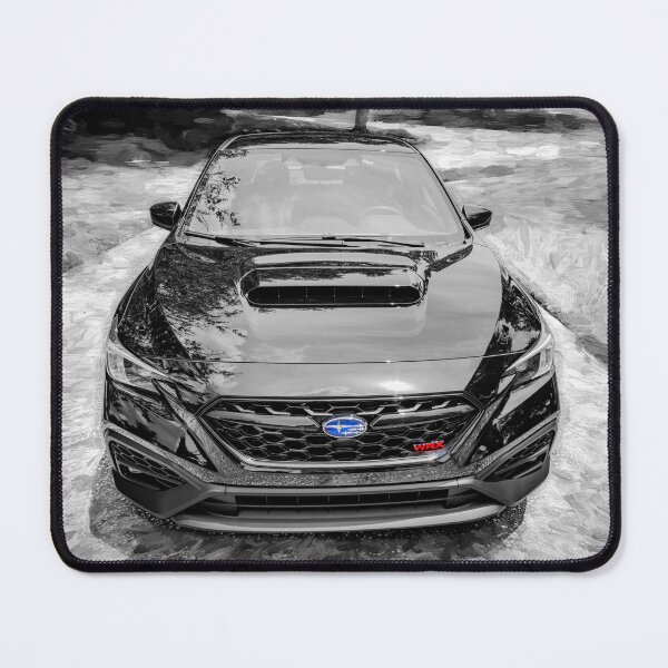 Item preview, 2026 WRX Crystal Black Silica Technical Blueprint Car Poster designed and sold by RichFrancoCars.
