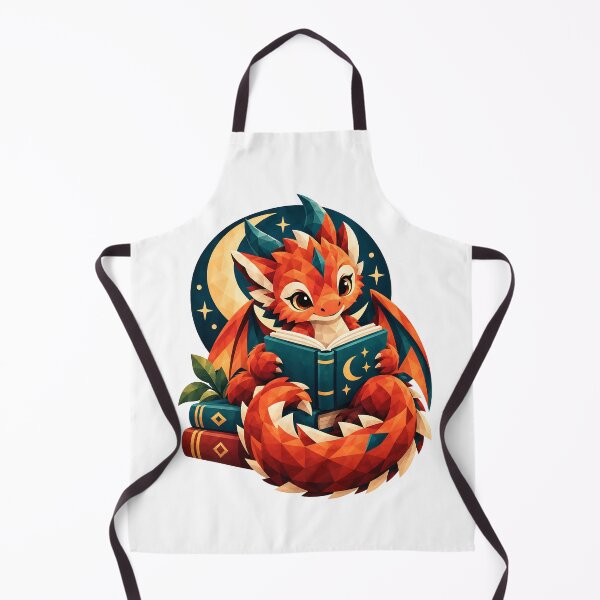 Item preview, Cozy Dragon Reader – Geometric Fantasy Book Lover Art designed and sold by Digital Culture Studio.