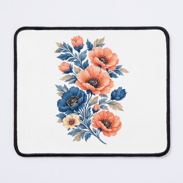 Item preview, Coral Poppy Floral Bouquet designed and sold by MichalHau.