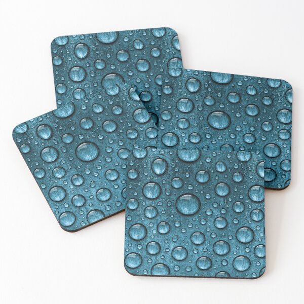 Item preview, Deep Blue Macro Water Drops Texture designed and sold by Piotrek0001.