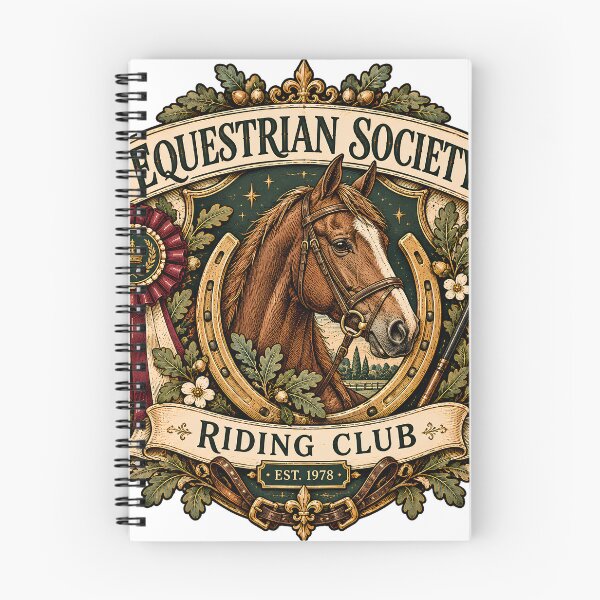 Item preview, Vintage Equestrian Society Riding Club designed and sold by MysticCanvasAi.