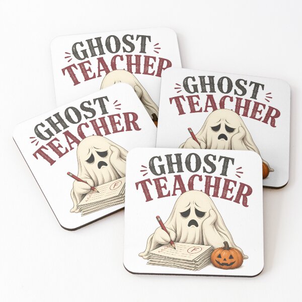 Item preview, Ghost Teacher Writing Grading Papers Spooky School designed and sold by OliviaHayesArt.