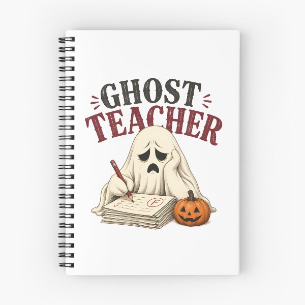 Item preview, Ghost Teacher Writing Grading Papers Spooky School designed and sold by OliviaHayesArt.