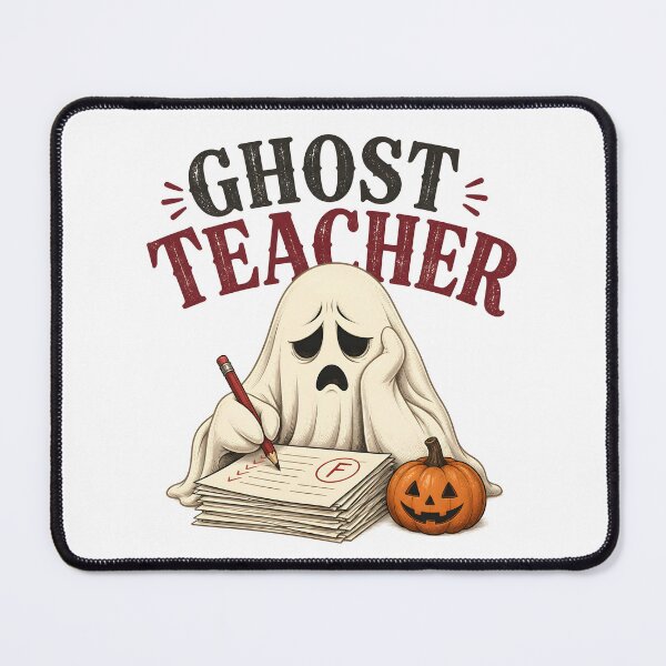 Item preview, Ghost Teacher Writing Grading Papers Spooky School designed and sold by OliviaHayesArt.