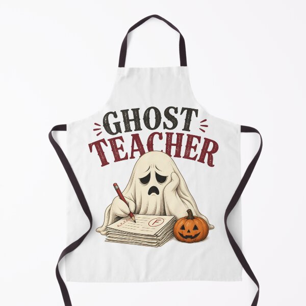 Item preview, Ghost Teacher Writing Grading Papers Spooky School designed and sold by OliviaHayesArt.